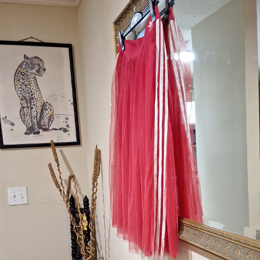 Adidas Vibrant Pink Midi Skirt - Picture 4 of 5